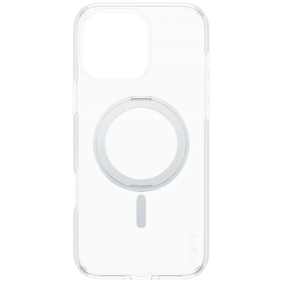 photo 2 - PANZERGLASS Case Feature Case Transparent w. Silver Kickstand & MagSafe with MagSafe Clear/Silver for iPhone 16 Pro Max