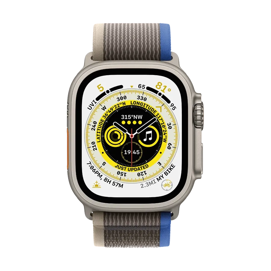 photo 2 - Apple 49mm Trail Loop - S/M Ремешок  for Apple Watch 44/45/49 mm, Size S/M, Синий/Серый