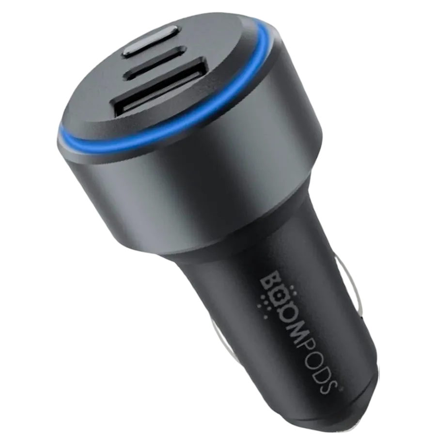 photo 1 - Car adapter BOOMPODS USB/USB-C, 30 W, Gray