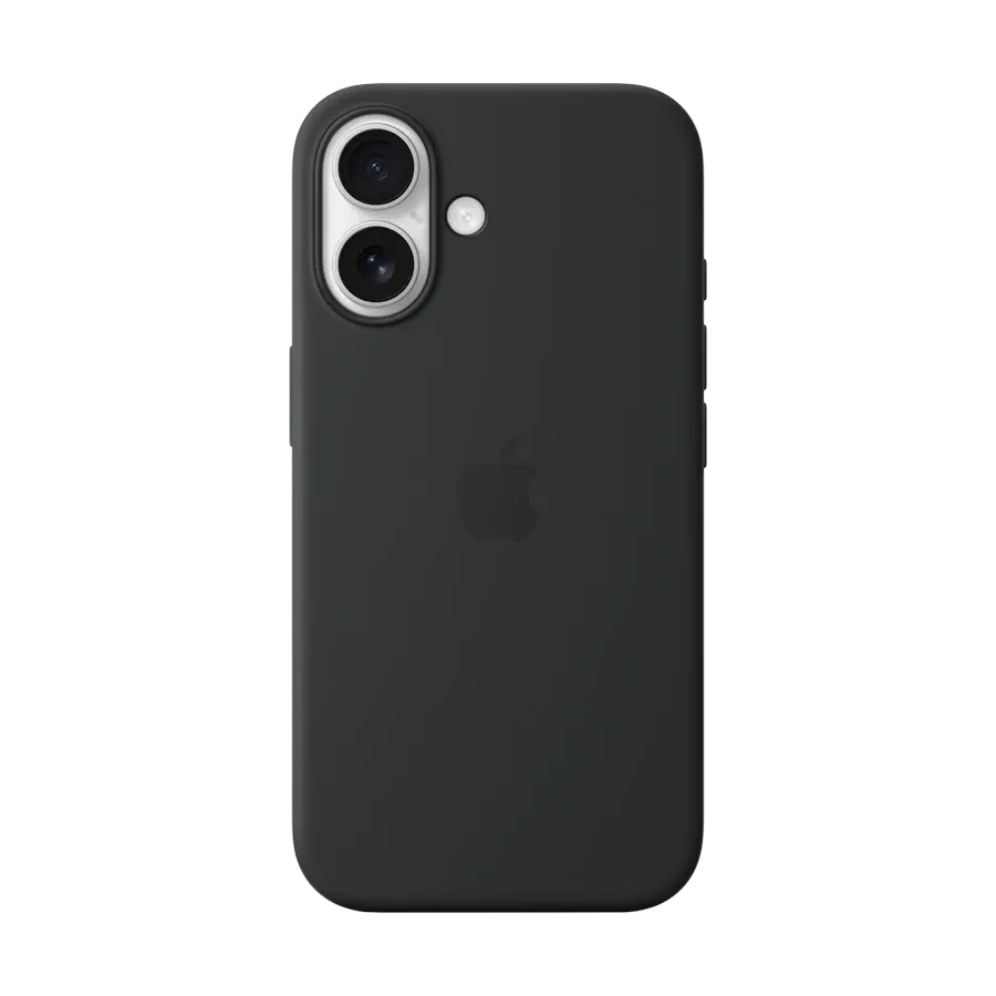 photo - Apple силиконовый чехол с MagSafe Чёрный для iPhone 16