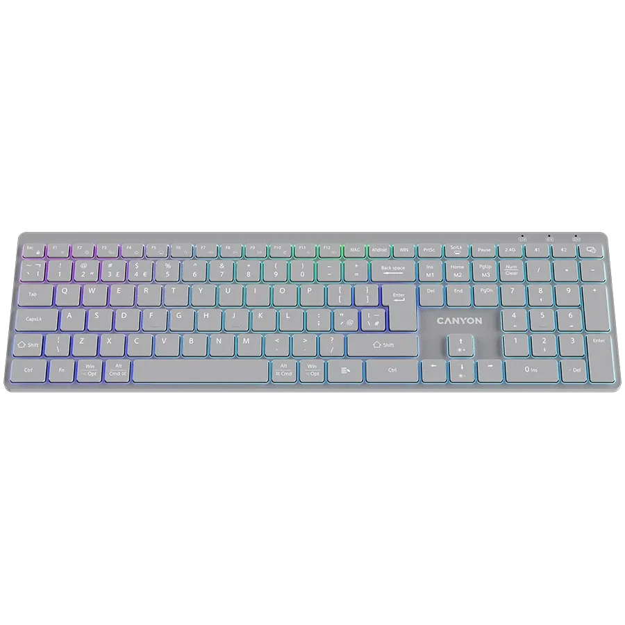photo 2 - CANYON HKB-W11 Клавиатура, Серый