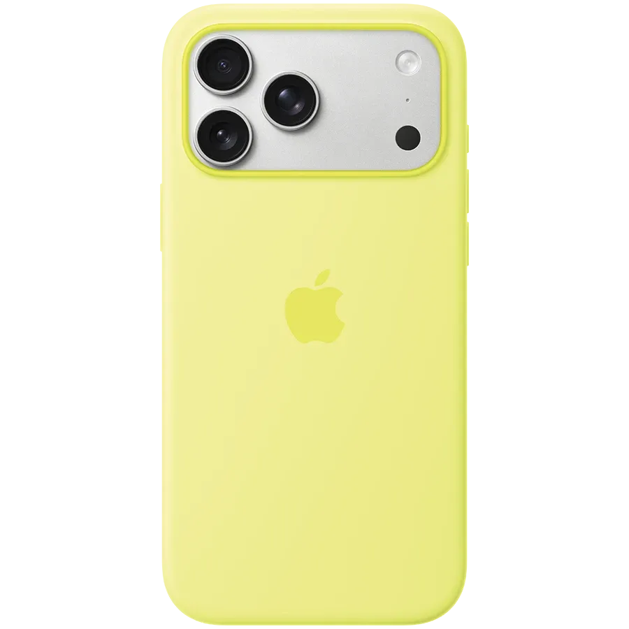 photo - Apple Case Silicone Case with MagSafe Neon Yellow for iPhone 17 Pro Max