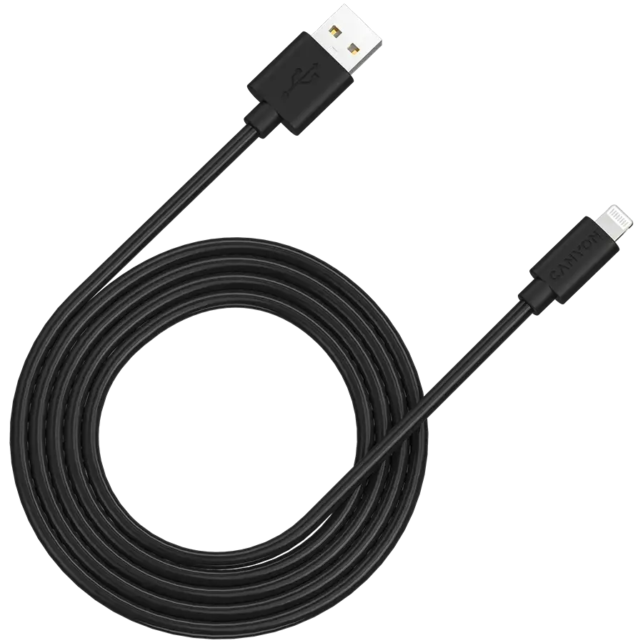 Кабель CANYON MFI-12 Lightning - USB 2м Black – photo 1