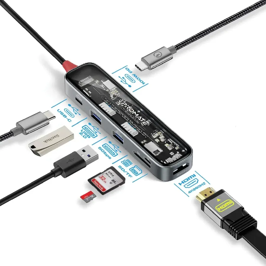 Хаб USB Promate transhub-lite – photo 2