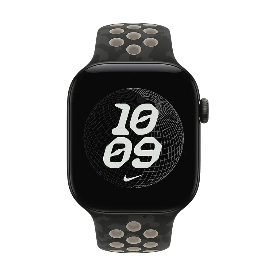 Apple 42mm Nike Sport Band Ремінець for Apple Watch 38/40/41/42 mm, Size M/L, After Dark Black – photo 3