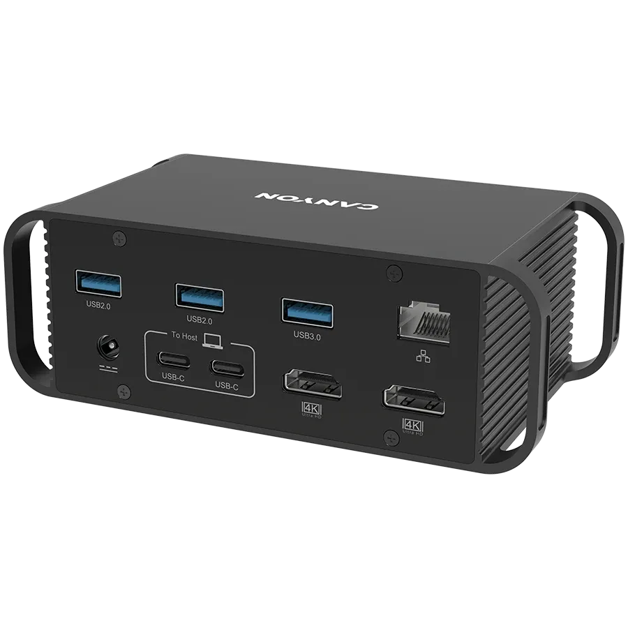 photo 2 - Мультипортовая док-станция CANYON HDS-95ST USB-C 14в1 Black (CNS-HDS95ST)