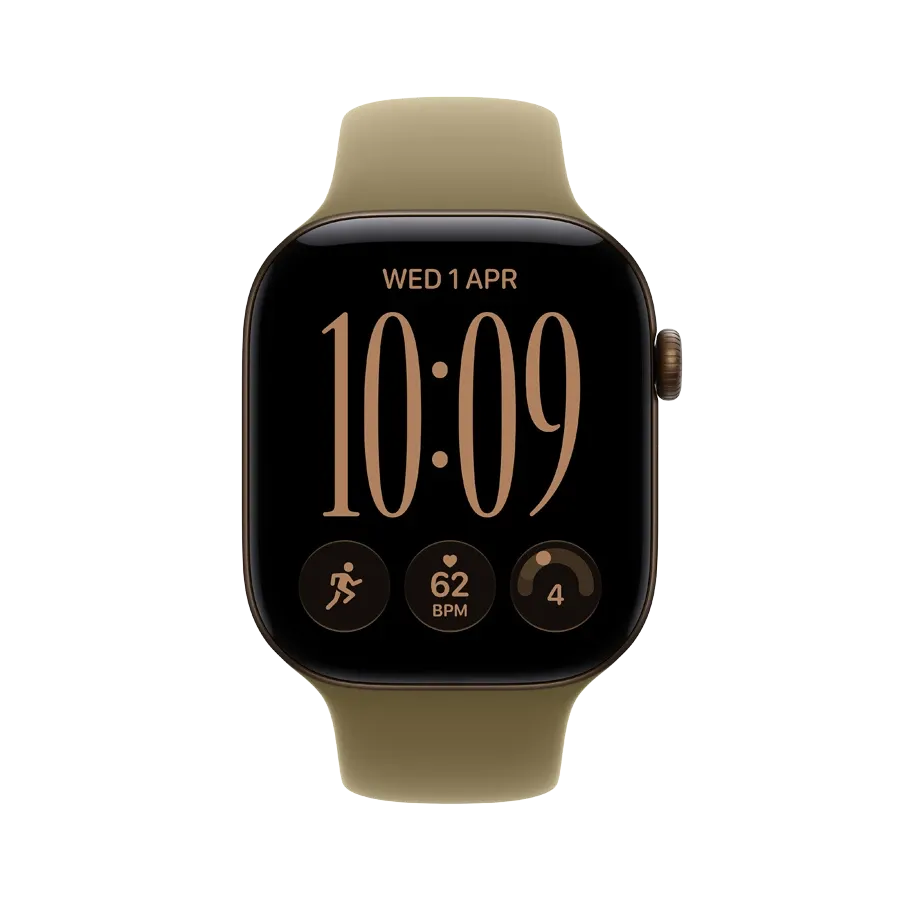 Apple Watch Series 12 GPS + Cellular,  Olive Sport Band, M/L, 46mm, Dark Bronze – photo 2