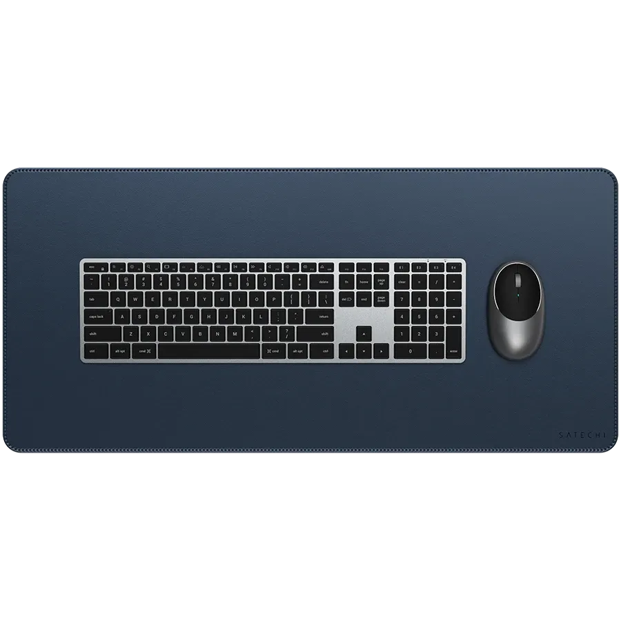 photo 2 - SATECHI , BlueVegan-Leather Premium Desk Mat