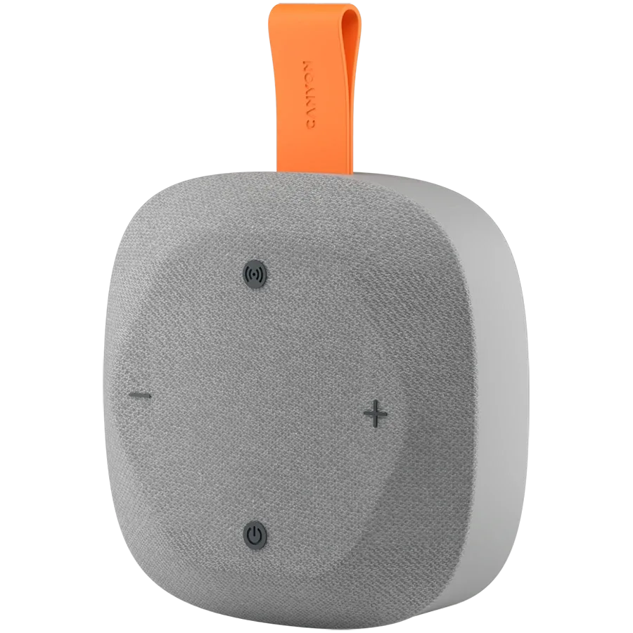 photo 1 - CANYON CNE-CBTSP10 Portable Speaker, Gray/Orange