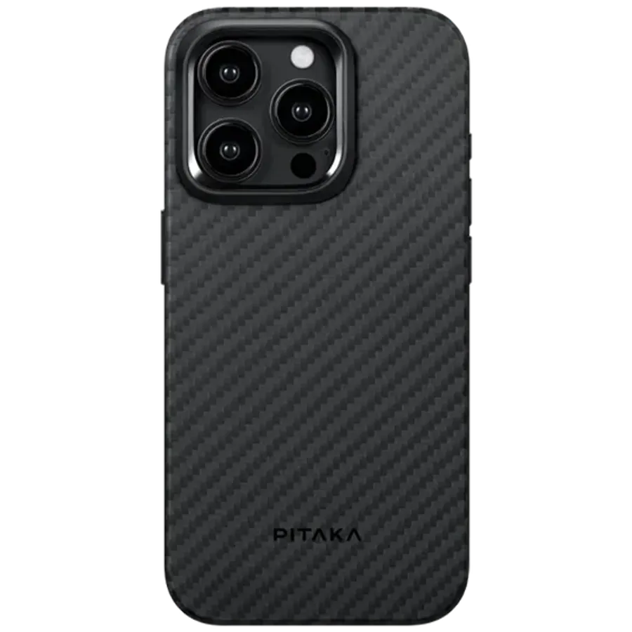 photo 1 - PITAKA Պատյան MagEZ հետ MagSafe Black/Grey Twill for iPhone 15 Pro
