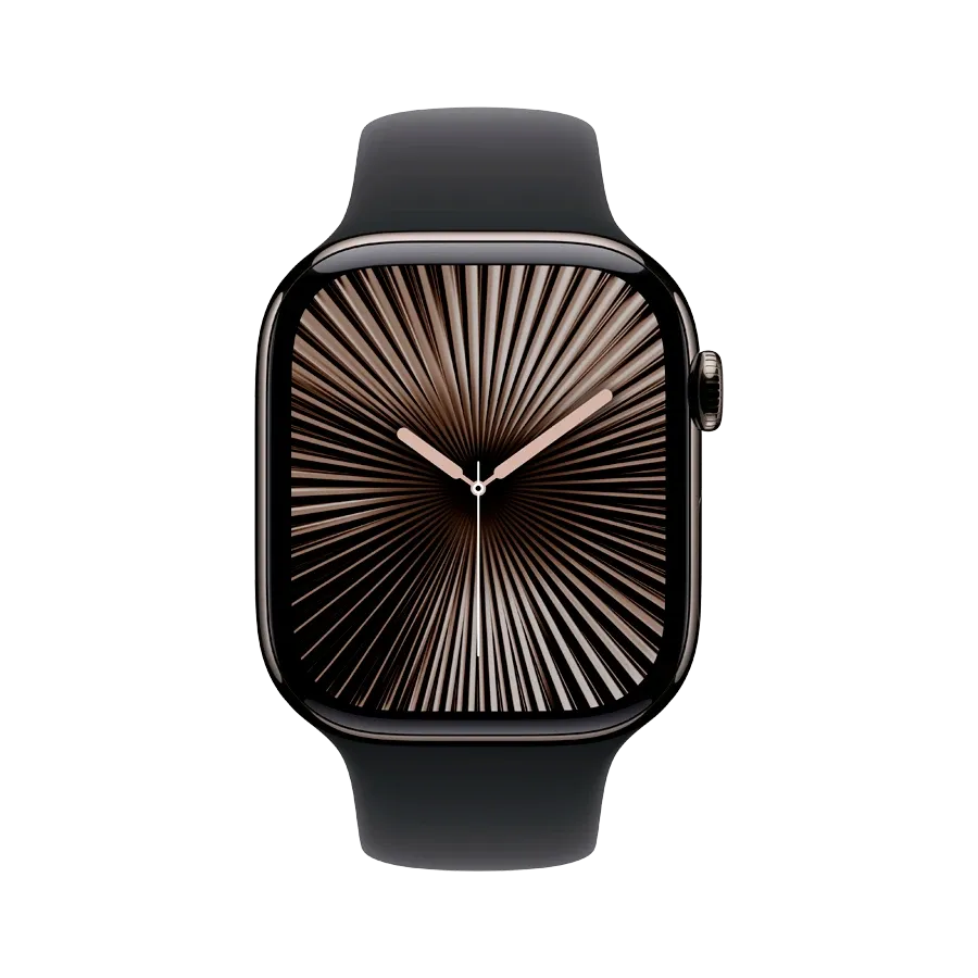 photo 2 - Apple Watch Series 10 GPS + Cellular  Спортивний ремінець чорного кольору, M/L, 46mm, Slate