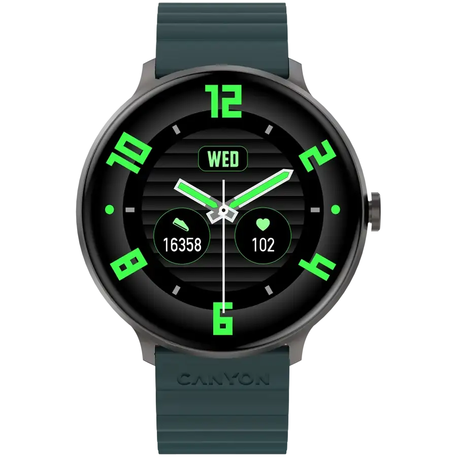 CANYON Jacky SW-69 (1.30", 360x360, 128 МБBluetooth 5.1) Green/Orange – photo 1