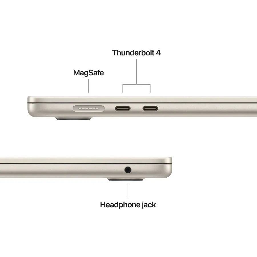 MacBook Air 15.3" M5 (10C CPU/10C GPU), 24 ГБ, 1 ТБ, Starlight – photo 6