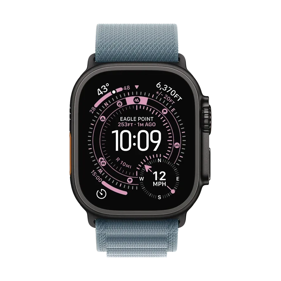 photo 2 - Apple Alpine Loop Band for Apple Watch 44/45/46/49 mm, Size M, Light Blue