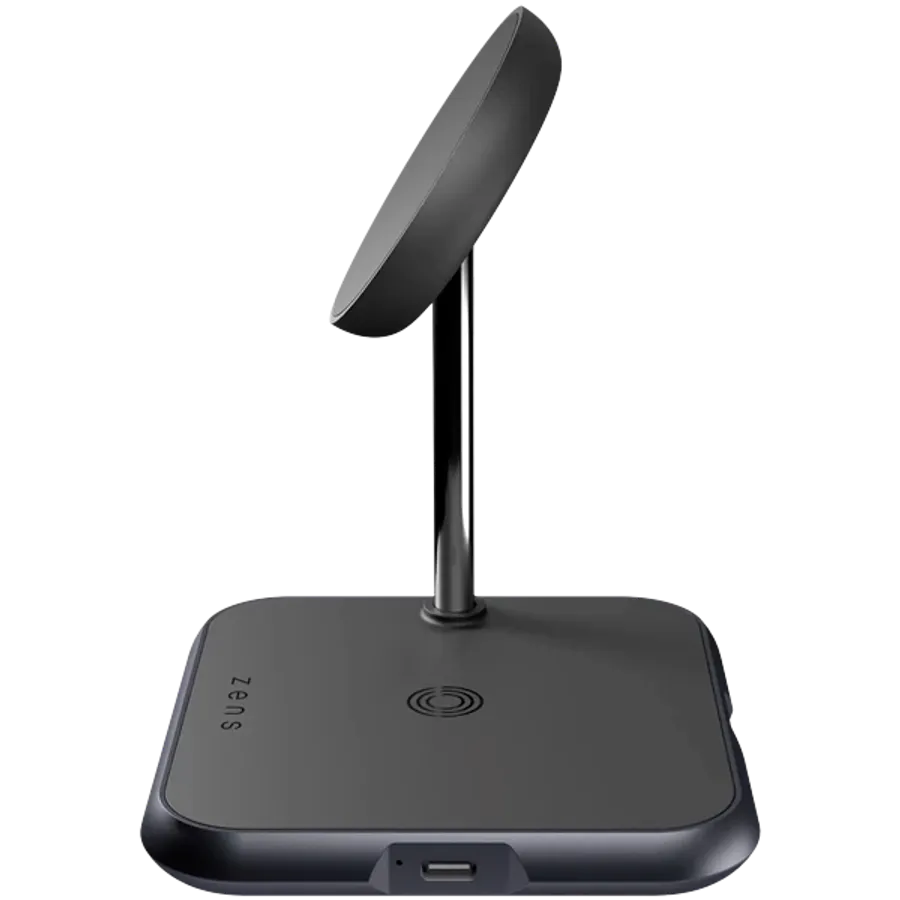 photo 2 - Бездротова зарядка ZENS Magnetic 3-in-1 Aluminium Wireless Charger, Black