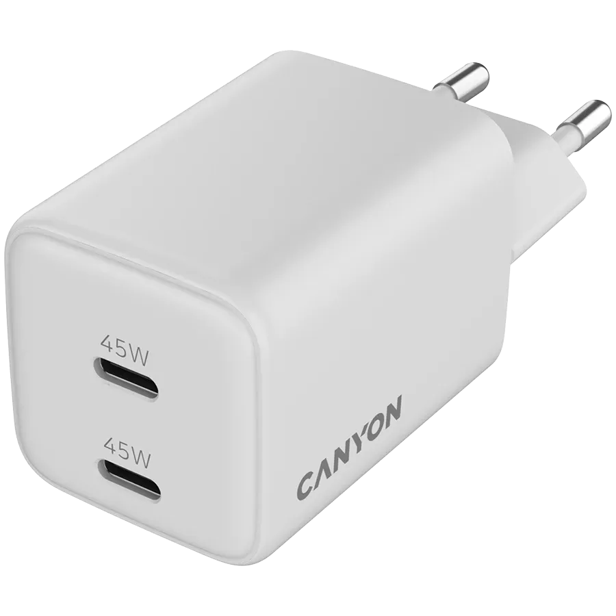 photo 4 - CANYON Power Adapter 2*USB-C 2*USB Type C, 45 vatt