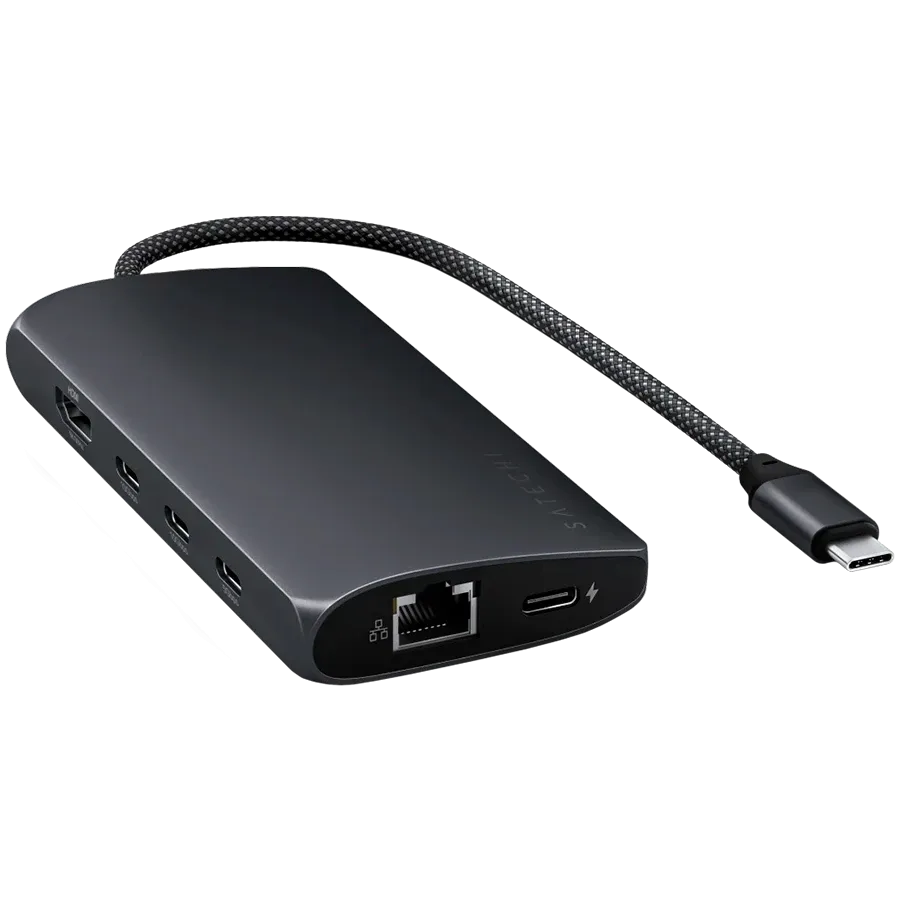 photo 3 - SATECHI USB-C Multiport Adapter 8K with Ethernet V3, Midnight