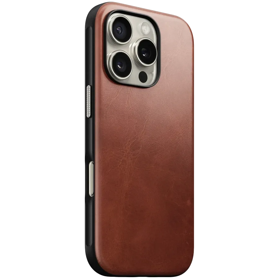 photo 2 - NOMAD Case Modern Horween with MagSafe Olde Dublin for iPhone 16 Pro