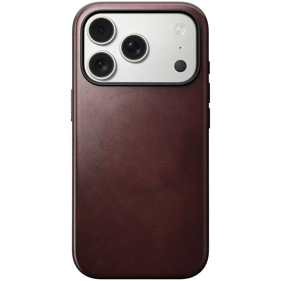 Чехол NOMAD Modern Horween с MagSafe для iPhone 17 Pro Max, Темно-красный – photo 1