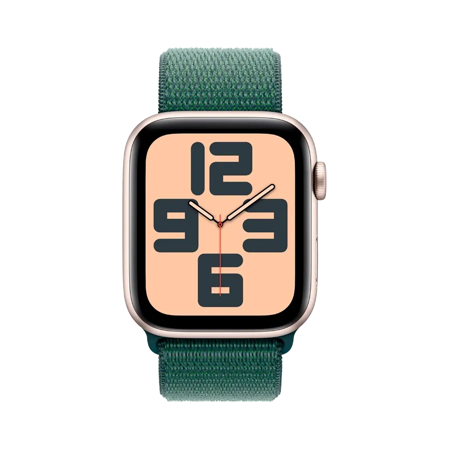 photo 2 - Apple Watch SE GPS Gen.2 + Cellular (2024) Lake Green Sport Loop, 44mm, Starlight