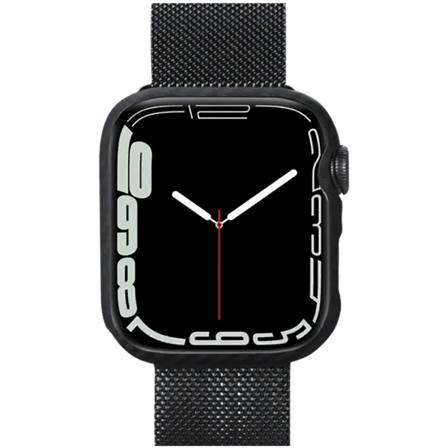 photo 1 - Защитный чехол PITAKA Air Case  Чёрный/Серый для Apple Watch (8 Gen.)/Apple Watch (7 Gen.)