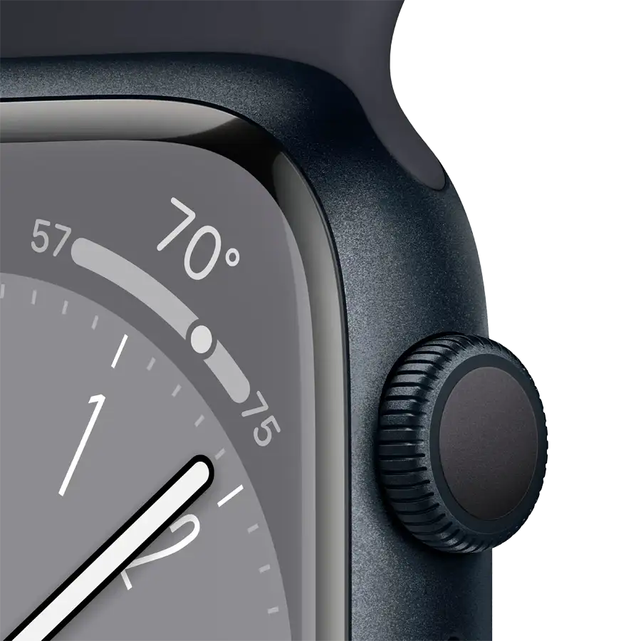 Apple Watch Series 8 GPS,  Midnight Sport Band, 41mm, Midnight – photo 3