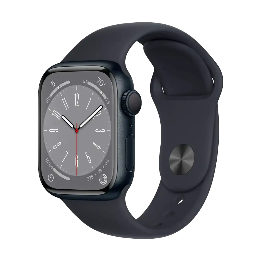 Apple Watch Series 8 GPS,  Midnight Sport Band, 41mm, Midnight – photo 1