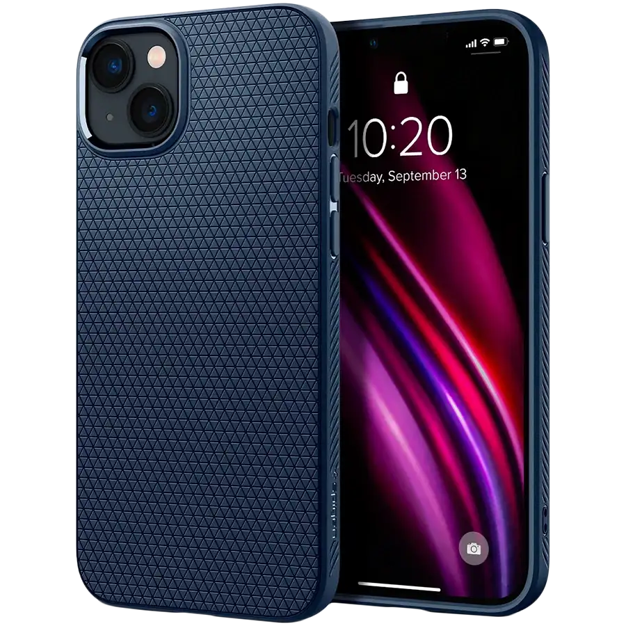 Чохол SPIGEN SGP Liquid Air  Темно-синій для iPhone 14 – photo 3