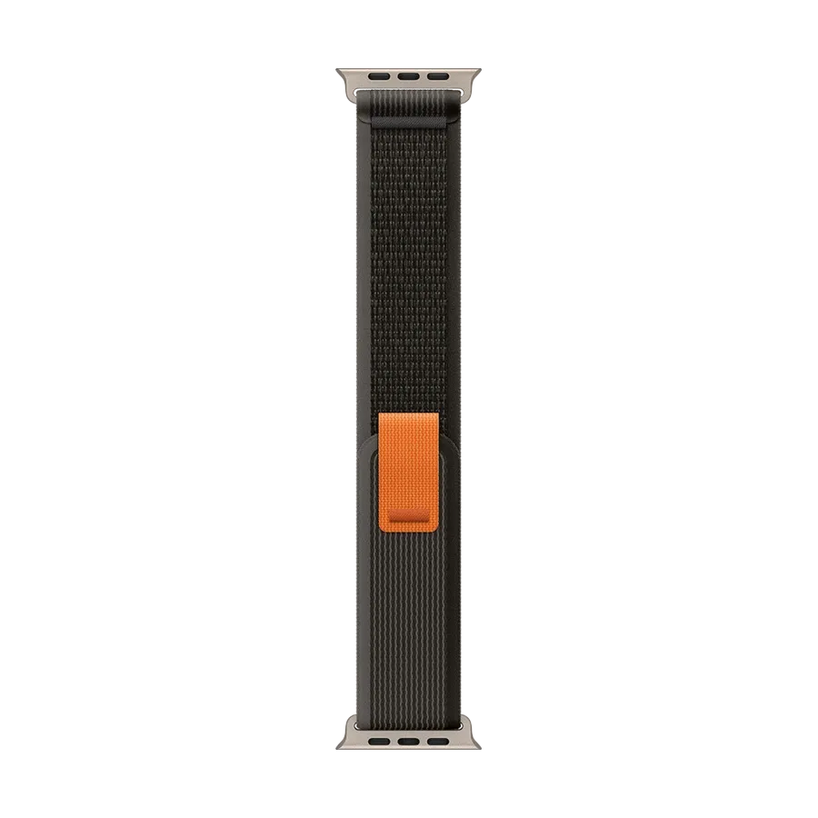 photo 1 - Apple 49mm Trail Loop - M/L Band  for Apple Watch 44/45/49 mm, Size M/L, Black/Gray