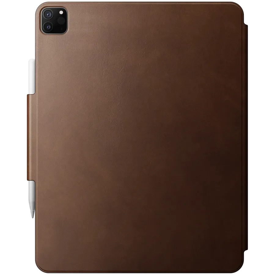 photo 2 - Чехол NOMAD Smart Folio из кожи для iPad Pro 12.9 (Gen.3/4/5/6), Коричневый