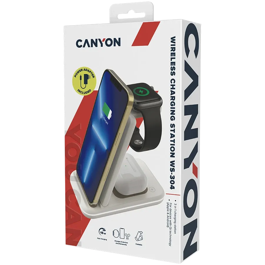 photo 8 - CANYON Індукційний зарядний пристрій WS-304, 15 Ват