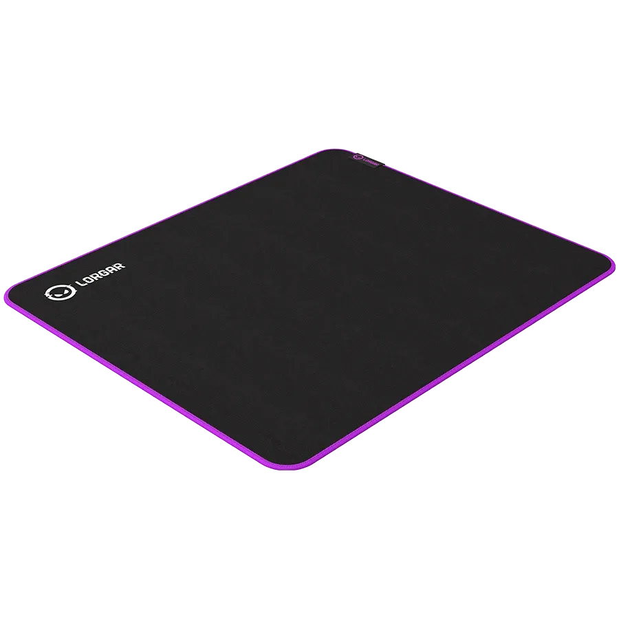 photo 3 - LORGAR Multispandex mousepad with purple rubber, Чёрный