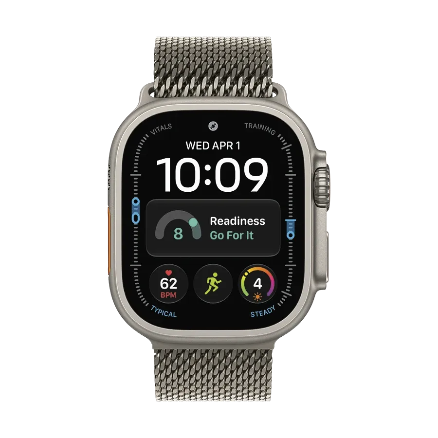 Apple Milanese Loop Band for Apple Watch 44/45/46/49 mm, Size Large, Natural – photo 2