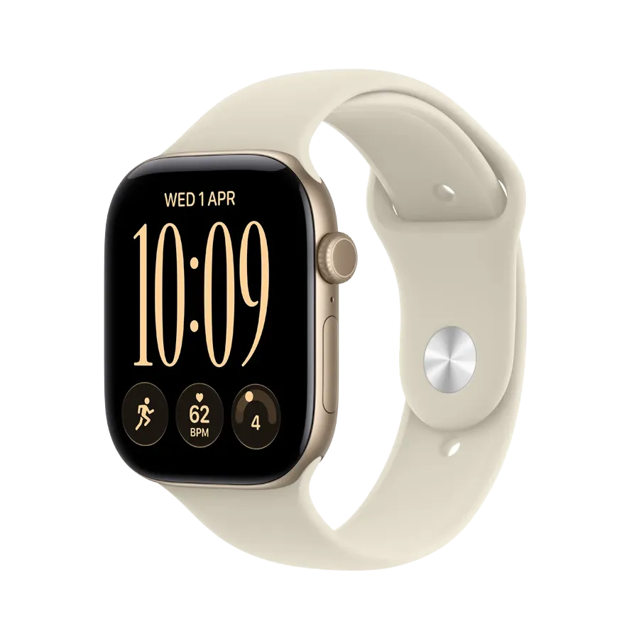 Apple Watch Series 12 GPS + Cellular,  Sand Sport Band, M/L, 46mm, Light Gold – photo 1