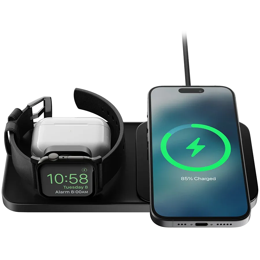 photo 4 - Индукционное зарядное устройство NOMAD Base One Max Qi2 3-in-1, 15 Вт