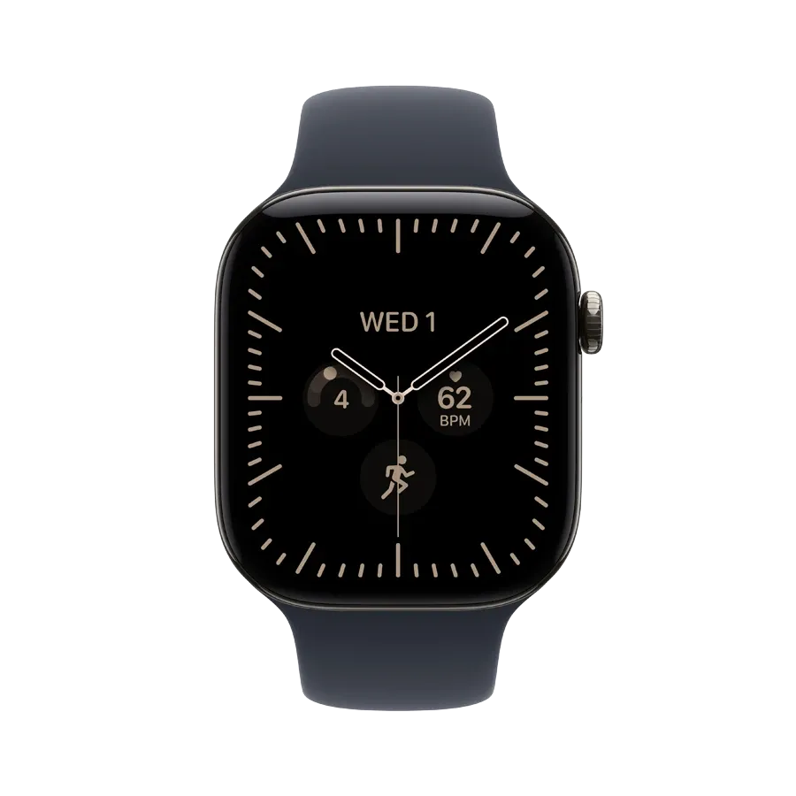Apple Watch Series 12 GPS + Cellular,  Navy Blue Sport Band, S/M, 42mm, Natural Titanium – photo 2
