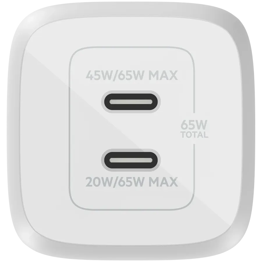 photo 2 - BELKIN Power Adapter 2*USB-C, 65 W