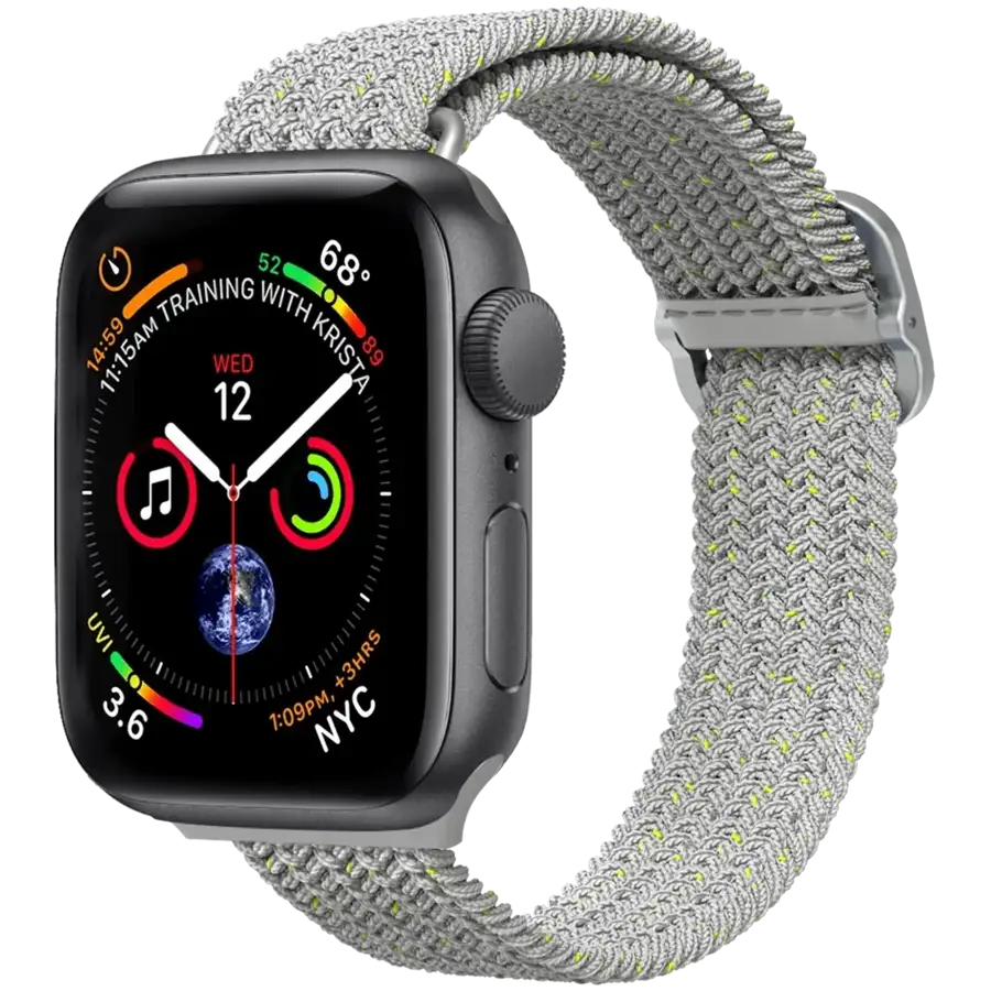 RHINOSHIELD Braided Strap Удлинитель ремешка для Apple Watch 38/40/41 mm, Stone Gray – photo