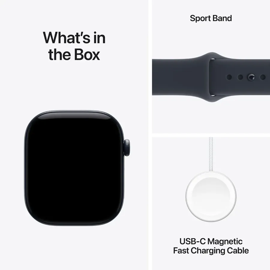 Apple Watch Series 12 GPS + Cellular, Navy Blue Sport Band, S/M, 42мм, Night Blue – photo 7