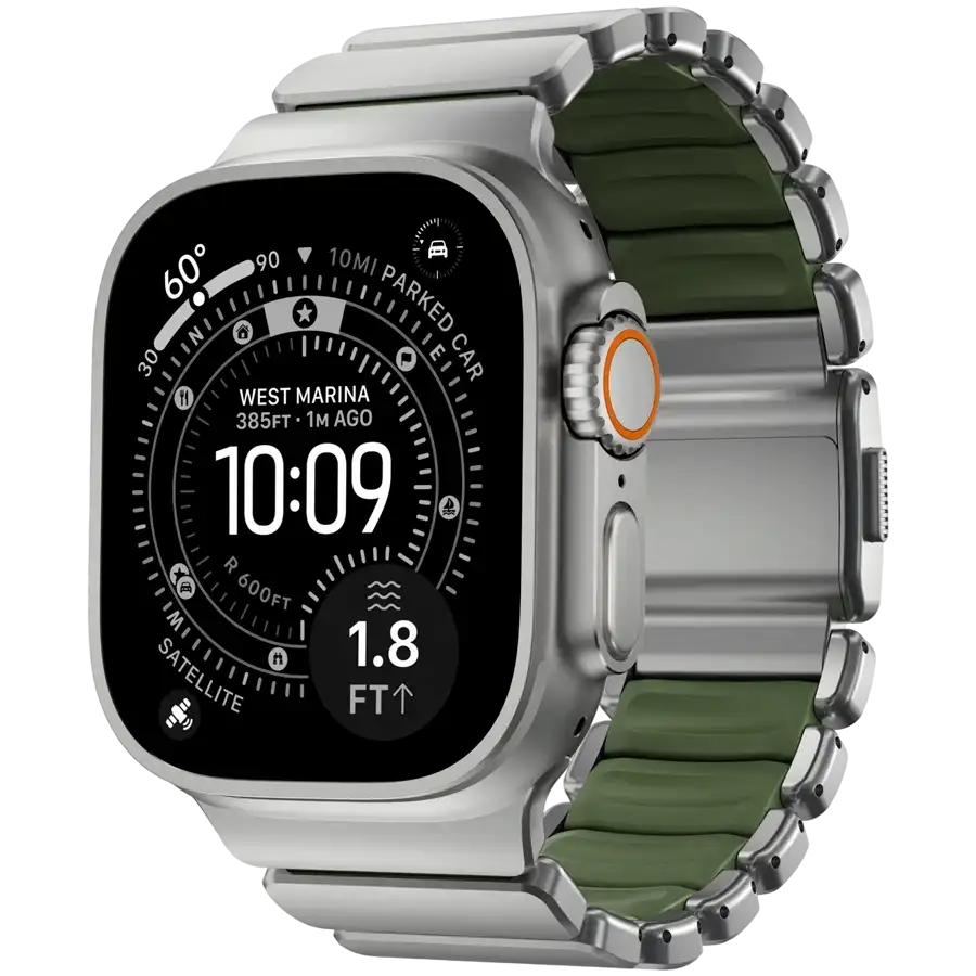 Ремешок Nomad Stratos Band Natural Hardware для Apple Watch 46mm/49mm - Forest – photo 1