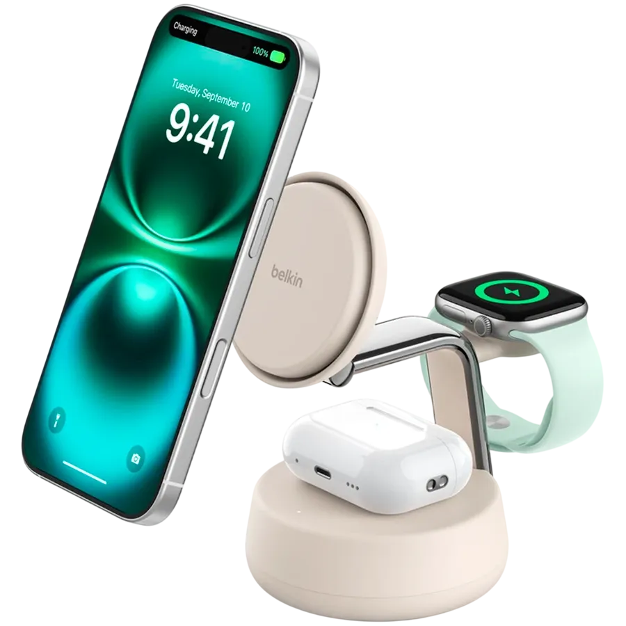 photo 1 - BELKIN Wireless Charger USB-C (1.5m), 25 W, Sand