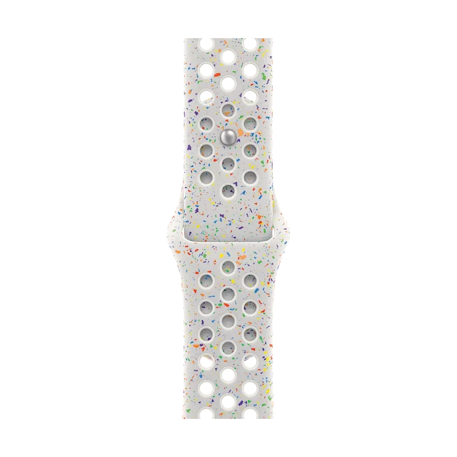photo 1 - Apple Nike Sport Band Ремешок для Apple Watch 42/44/45/49 mm, Размер M/L, Чистая платина