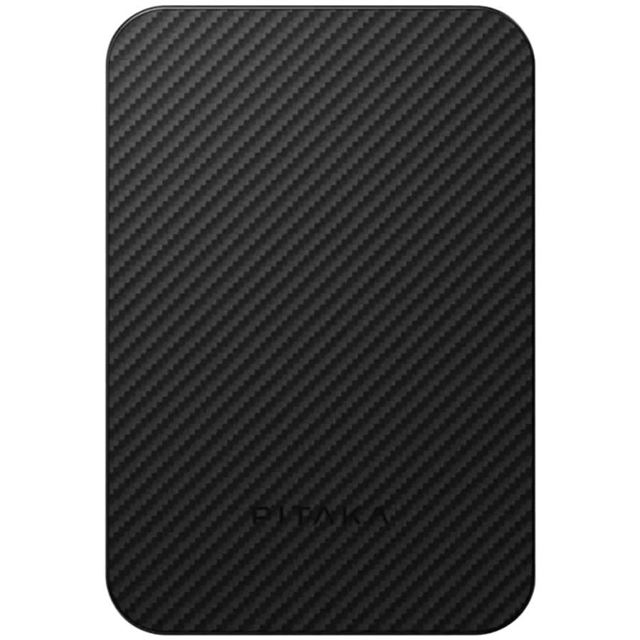 photo 1 - Зарядное устройство Pitaka Aramid Qi2 5000 mAh Twill Black/Grey