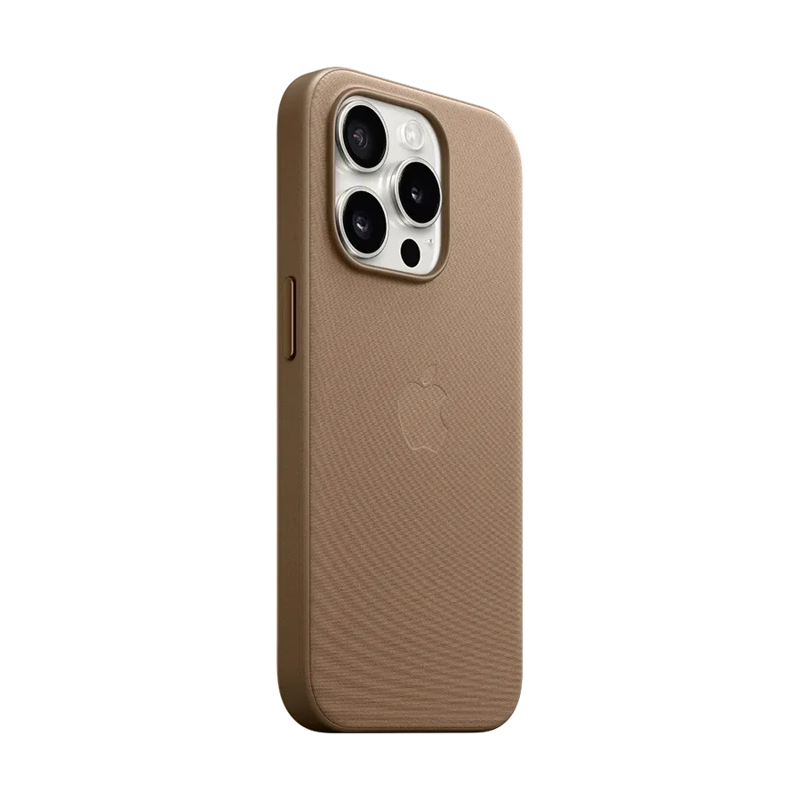 photo 2 - Чехол Apple FineWoven с MagSafe для iPhone 15 Pro, Taupe