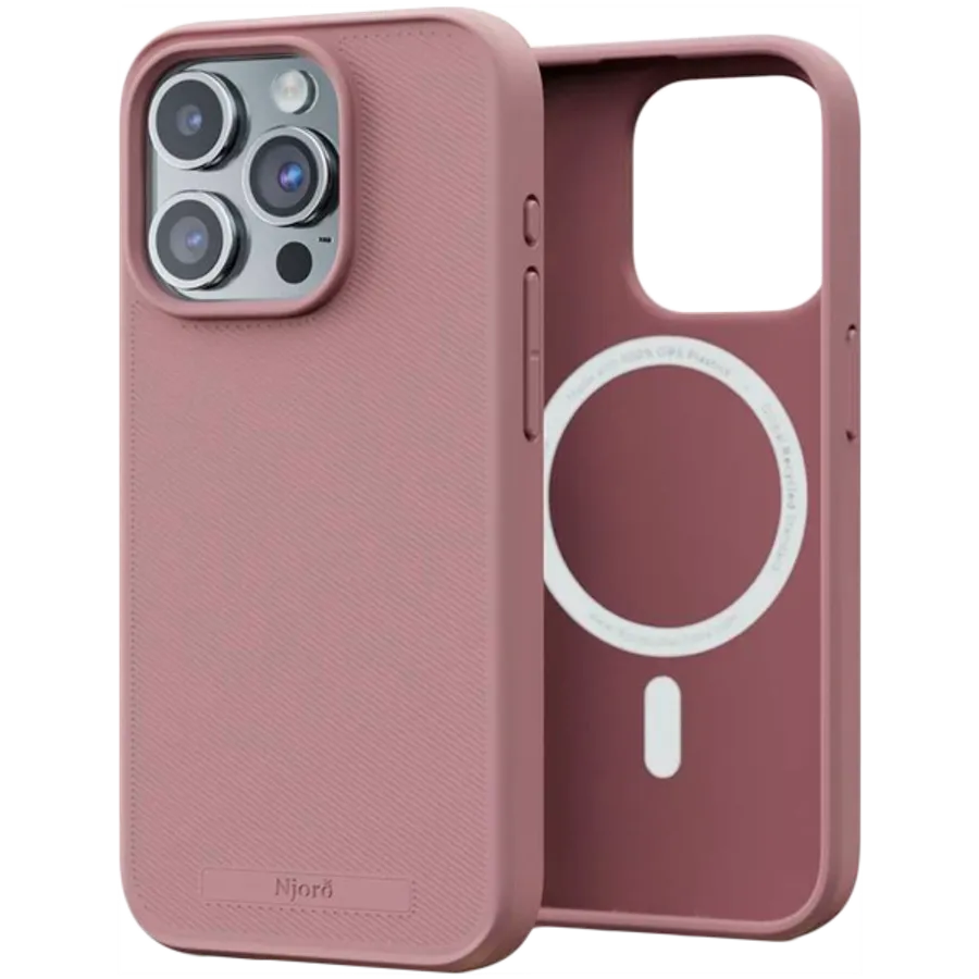 photo - Чехол NJORD с MagSafe для iPhone 15 Pro, Pink Blush