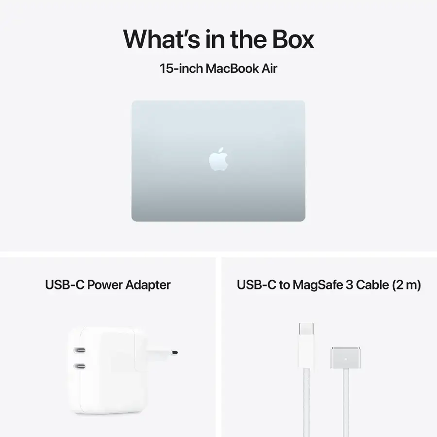 MacBook Air 15.3" M5 (10C CPU/10C GPU), 32 ГБ, 1 ТБ, Небесно-голубой – photo 9