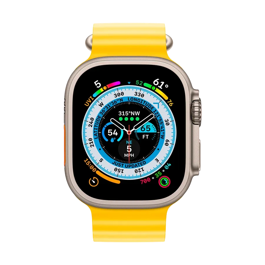 photo 3 - Apple Ocean Band Extension Бау үшін Apple Watch 44/45/49 mm, Сары