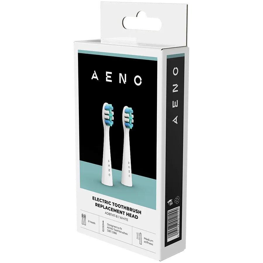 photo 3 - AENO за AENO DB7/DB8 toothbrushes, БілийЗмінні насадки для зубних щіток, щетина Dupont, 2шт в наборі
