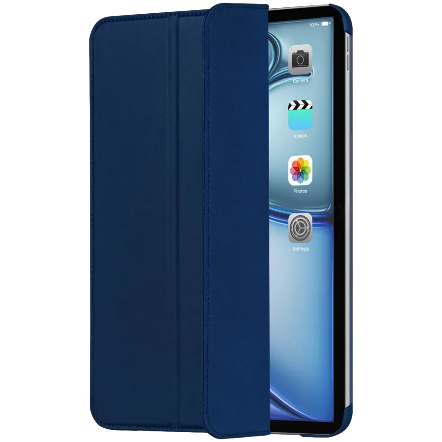 photo 5 - Чехол DECODED Smart Folio Slim из текстурированного силикона для iPad Air 11 (M2/M3), Peony Blue