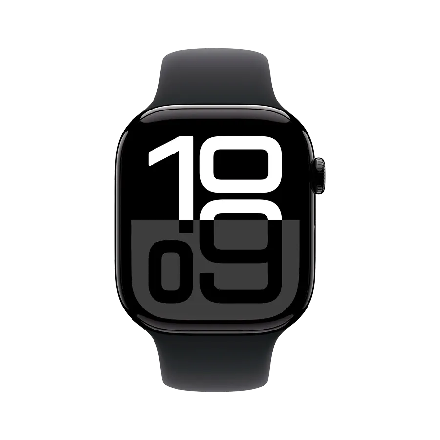 photo 2 - Apple Watch Series 10 GPS, 42mm, İdman kəməri "Qara", S/M, Oniks